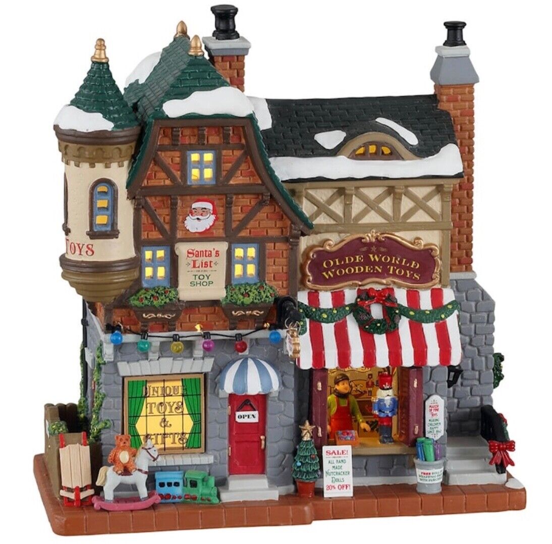 Lemax Santa’s List Toy Shop #15798 Brand New Lighted Building