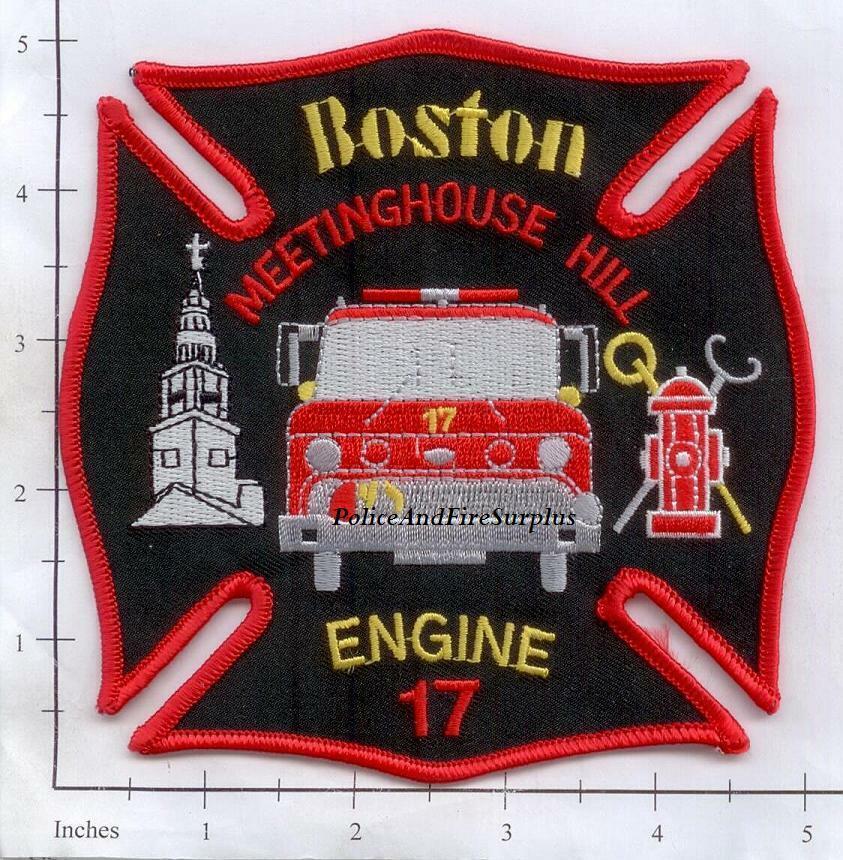 Massachusetts - Boston Engine 17 MA Fire Dept Patch v1 - Westinghouse Hill