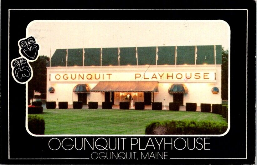 Vintage Postcard Ogunquit Playhouse Theater Ogunquit Maine ME 1983          S697