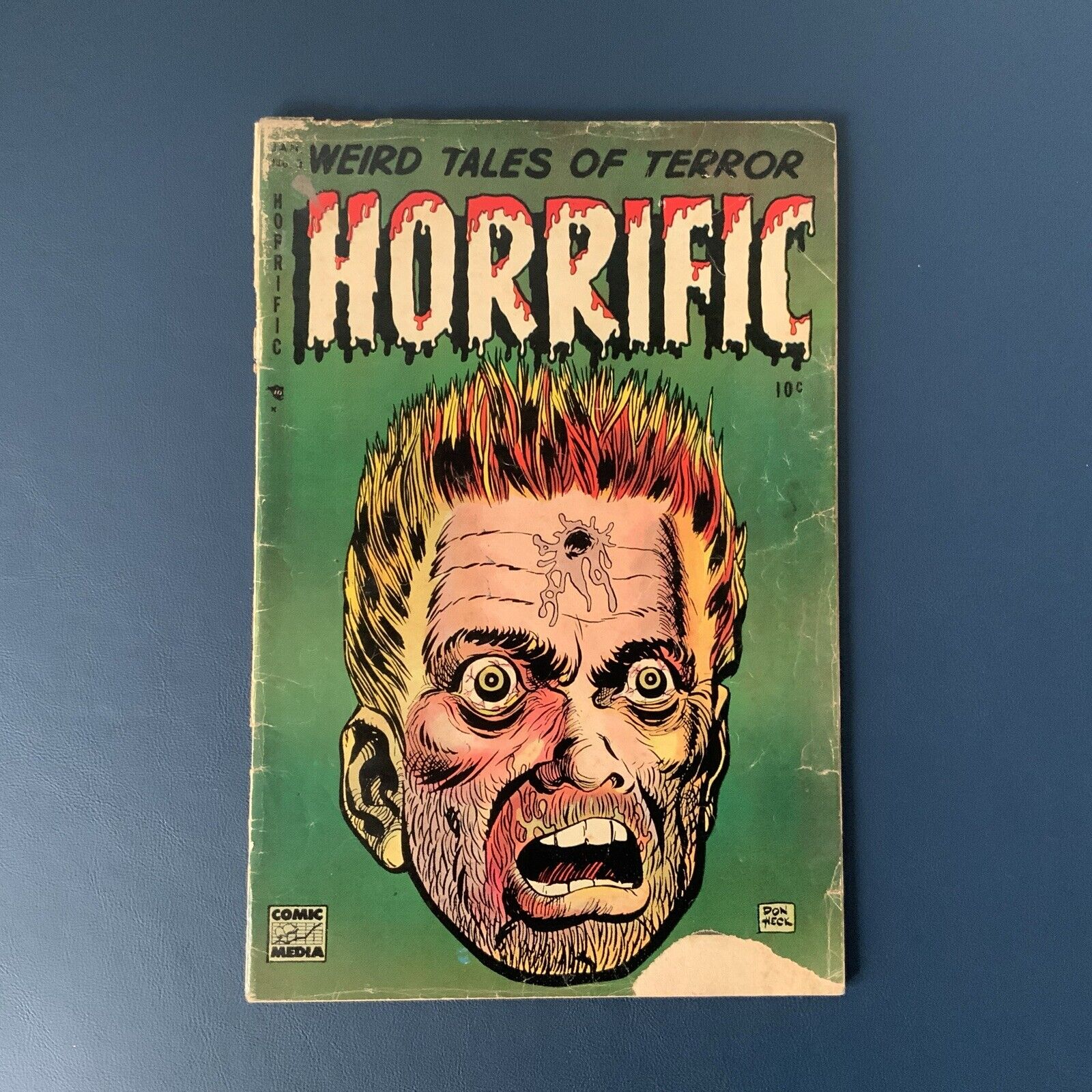 HORRIFIC #3 RARE 1953 Golden Age VG- cond Don Heck Cvr 4 Horror/Sci-Fi stories
