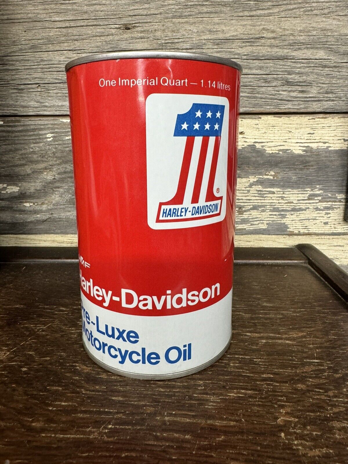 Harley Davison Vintage Oil Can, Imperial Quart