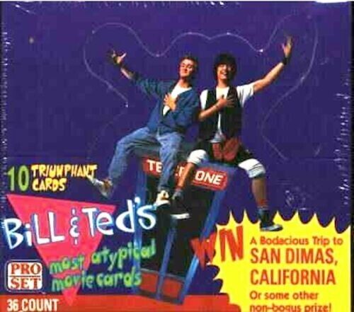 Bill and Ted most a typical movie cards wax box