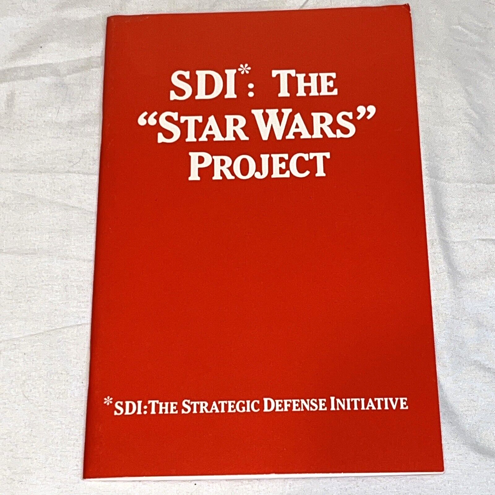 Strategic Defense Initiative Booklet Star Wars Project Vintage 1985