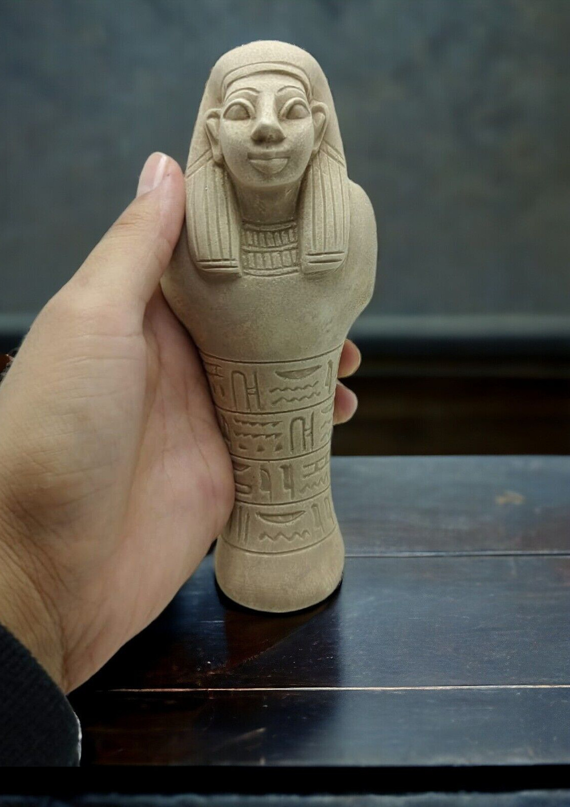 Antique Rare Egyptian Ushabti Statue Ancient Pharaonic Unique Egyptian BC