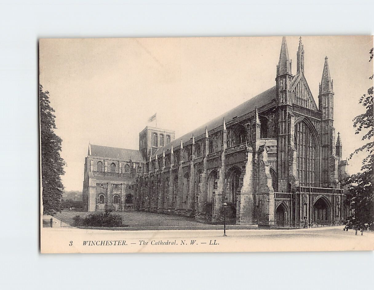 Postcard The Cathedral Winchester England