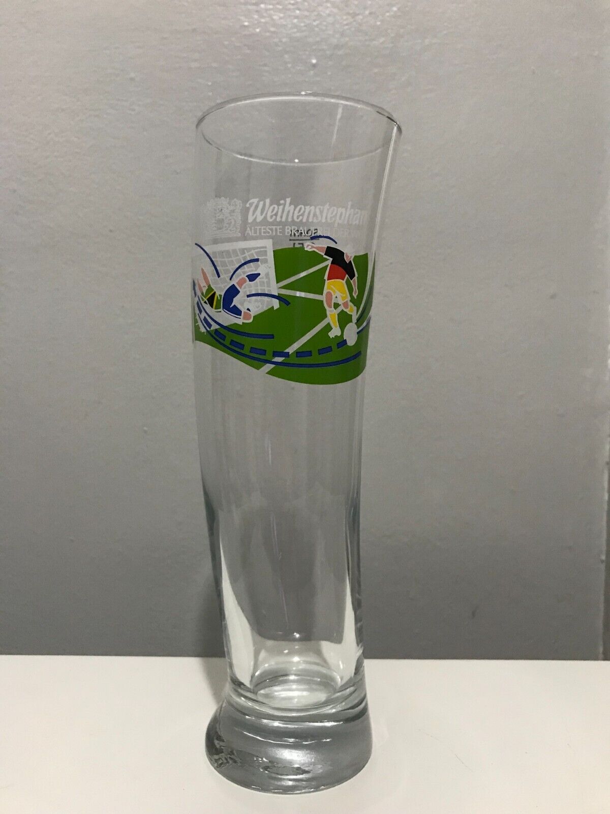 Graphic Beer Glass Curved Soccer Weihenstephan Alteste Brauerei Der Welt Germany
