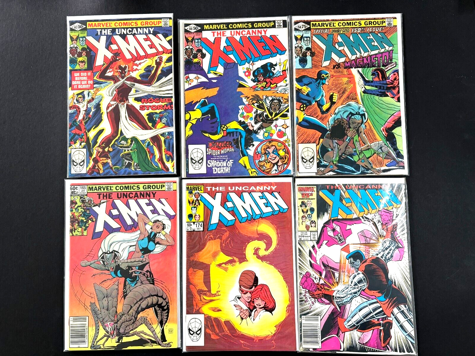 Uncanny X-Men Marvel Comic Lot - 147 148 150 165 174 209 F/VF Mid Grade