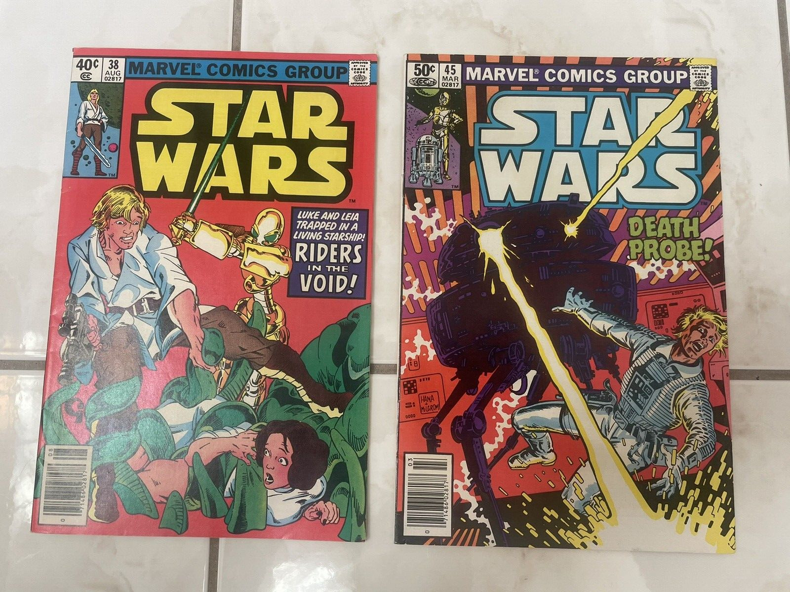 🔥Star Wars Comic 🔥: #38 ,45  (1980-81)Death Probe, Riders In The Void🔥