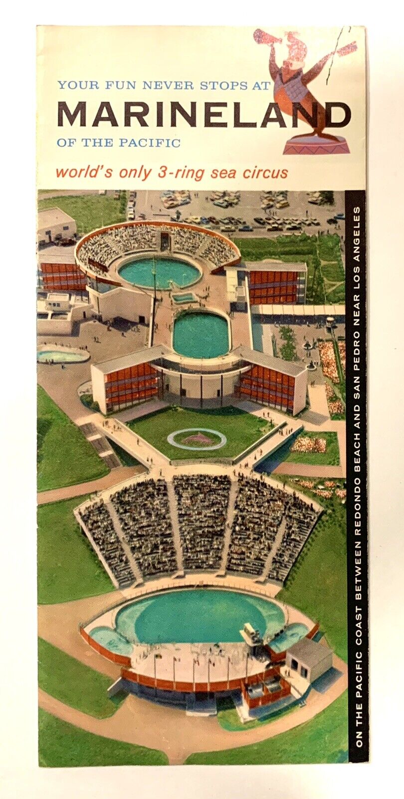 BROCHURE: 1959 MARINELAND OF THE PACIFIC 3-Ring Sea Circus -San Pedro California