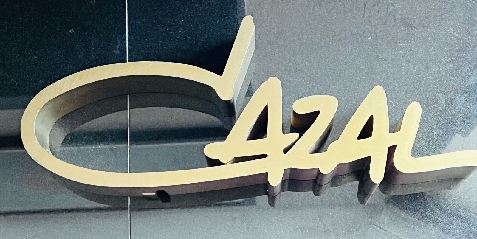 CAZAL Logo Retail Countertop Display- 3D SIGN- In Great Condition - Bronze