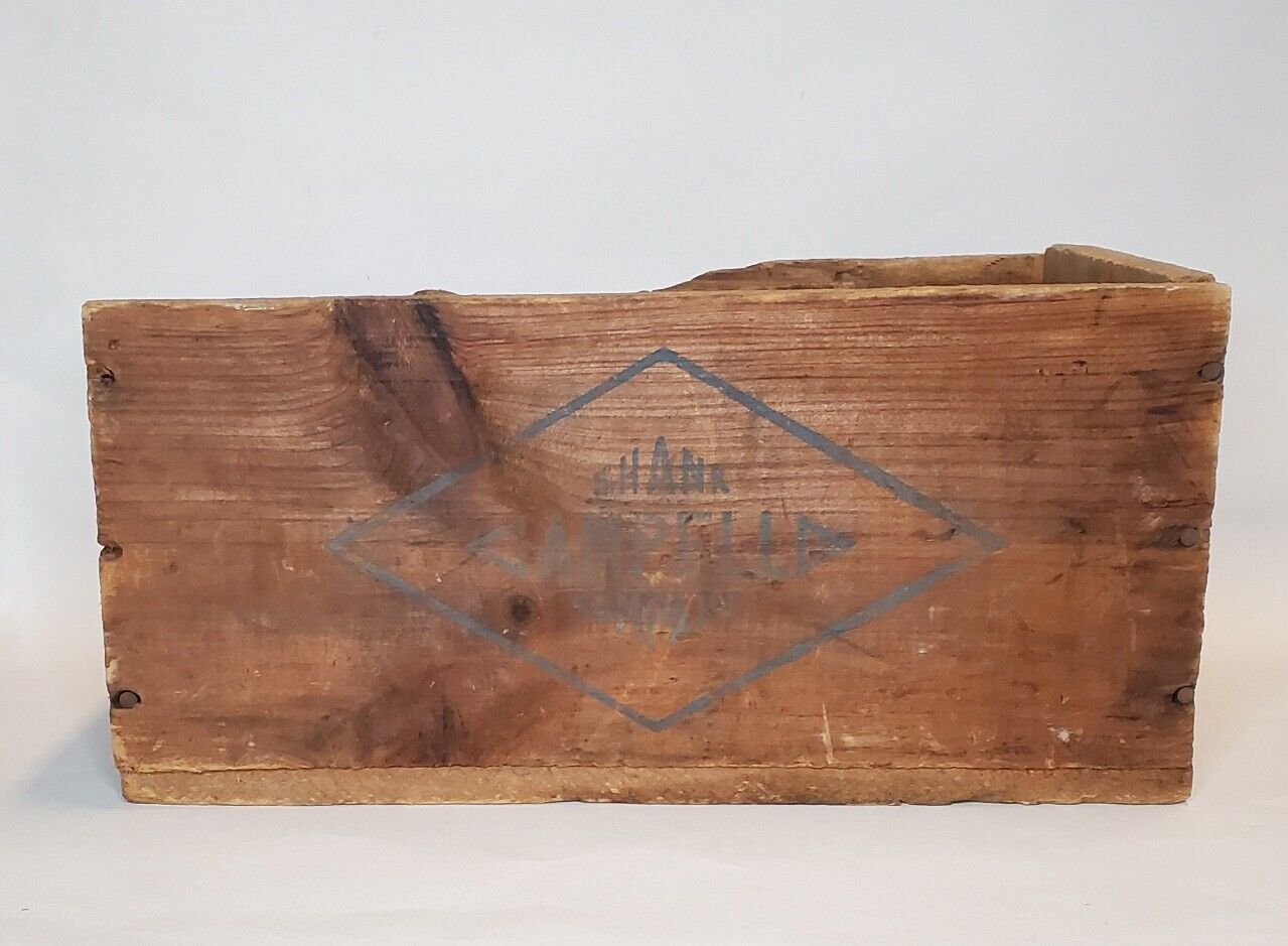 Vintage Wood Box, Old Wooden Box, Rustic Primitive, Repurpose, Shank Campelld Co