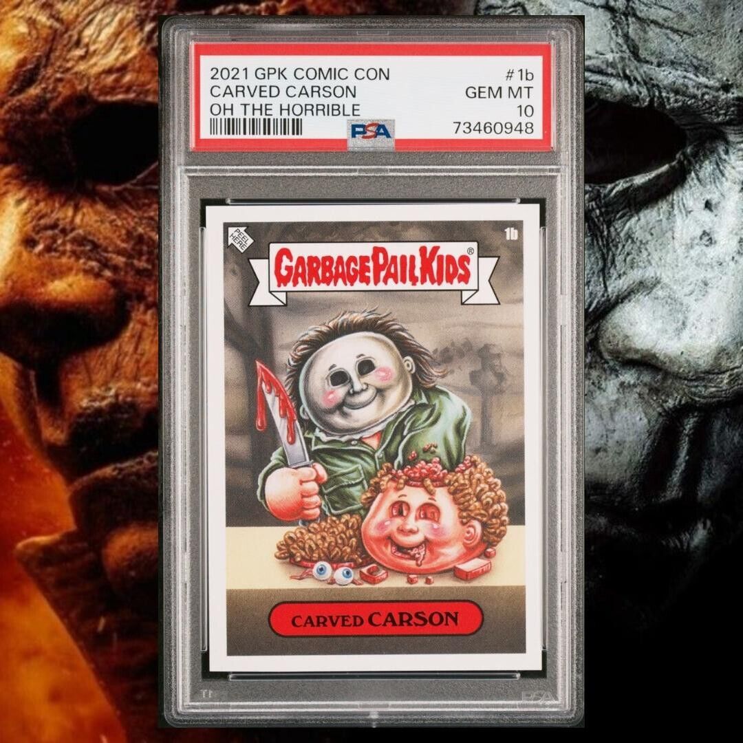 PSA 10 2021 Garbage Pail Kids Comic Con Oh The Horrible Carved Carson Michael
