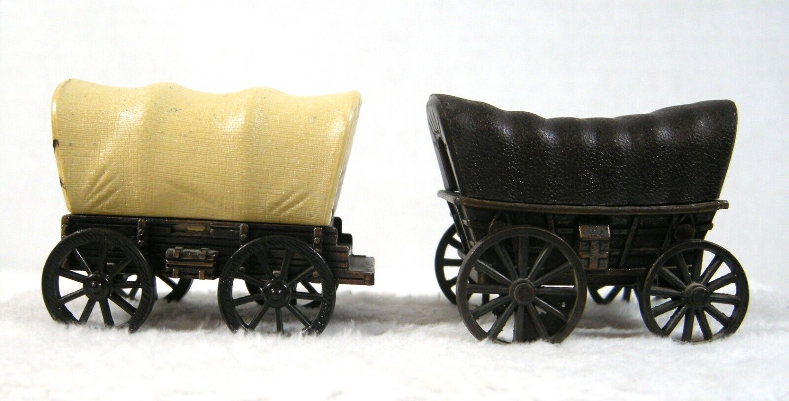 Lot of two Vintage Miniature Diecast Pencil Sharpeners COVERED WAGONS