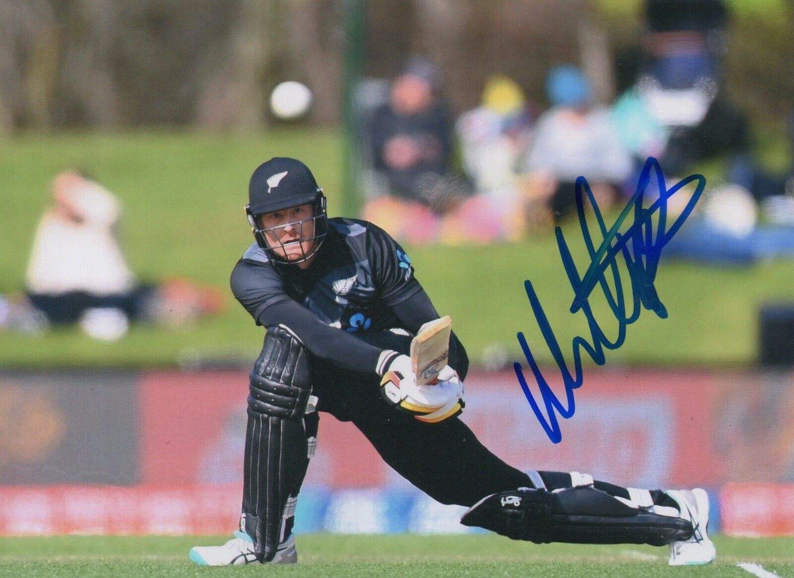 5x7 Original Autographed Photo of New Zealand Cricketer Martin Guptill