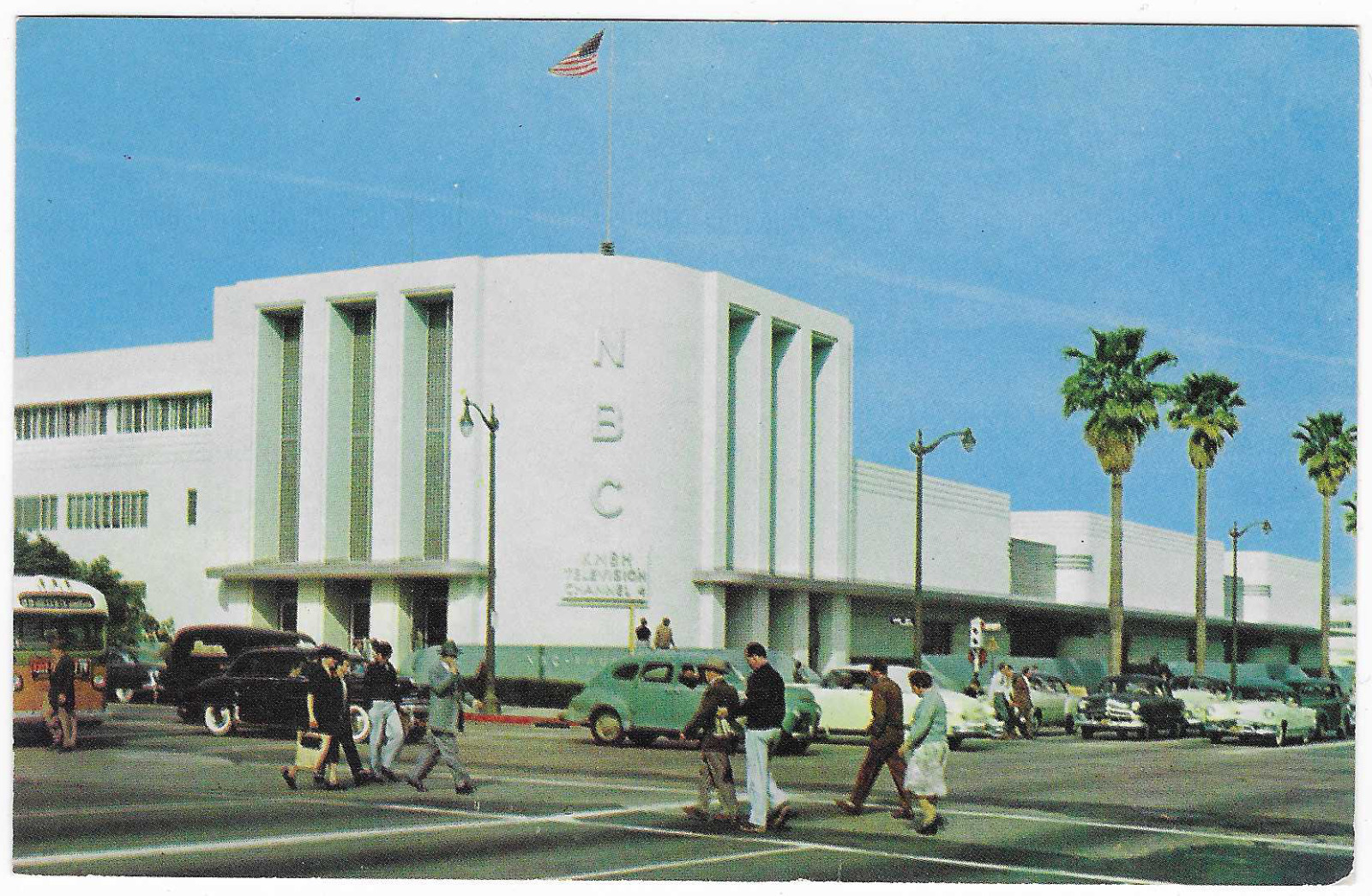 Vintage Postcard NBC Radio City Sunset and Vine Hollywood CA H-15 Kodachrome UNP