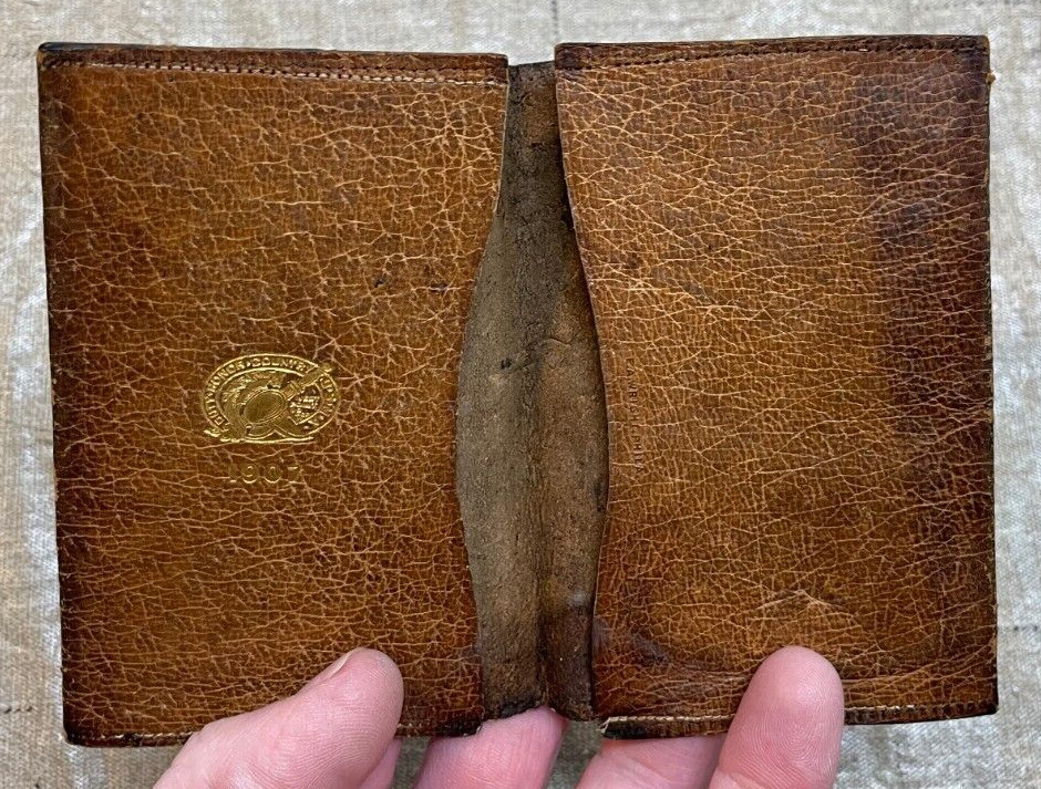 1907 West Point? Academy Military Leather Wallet Collectible
