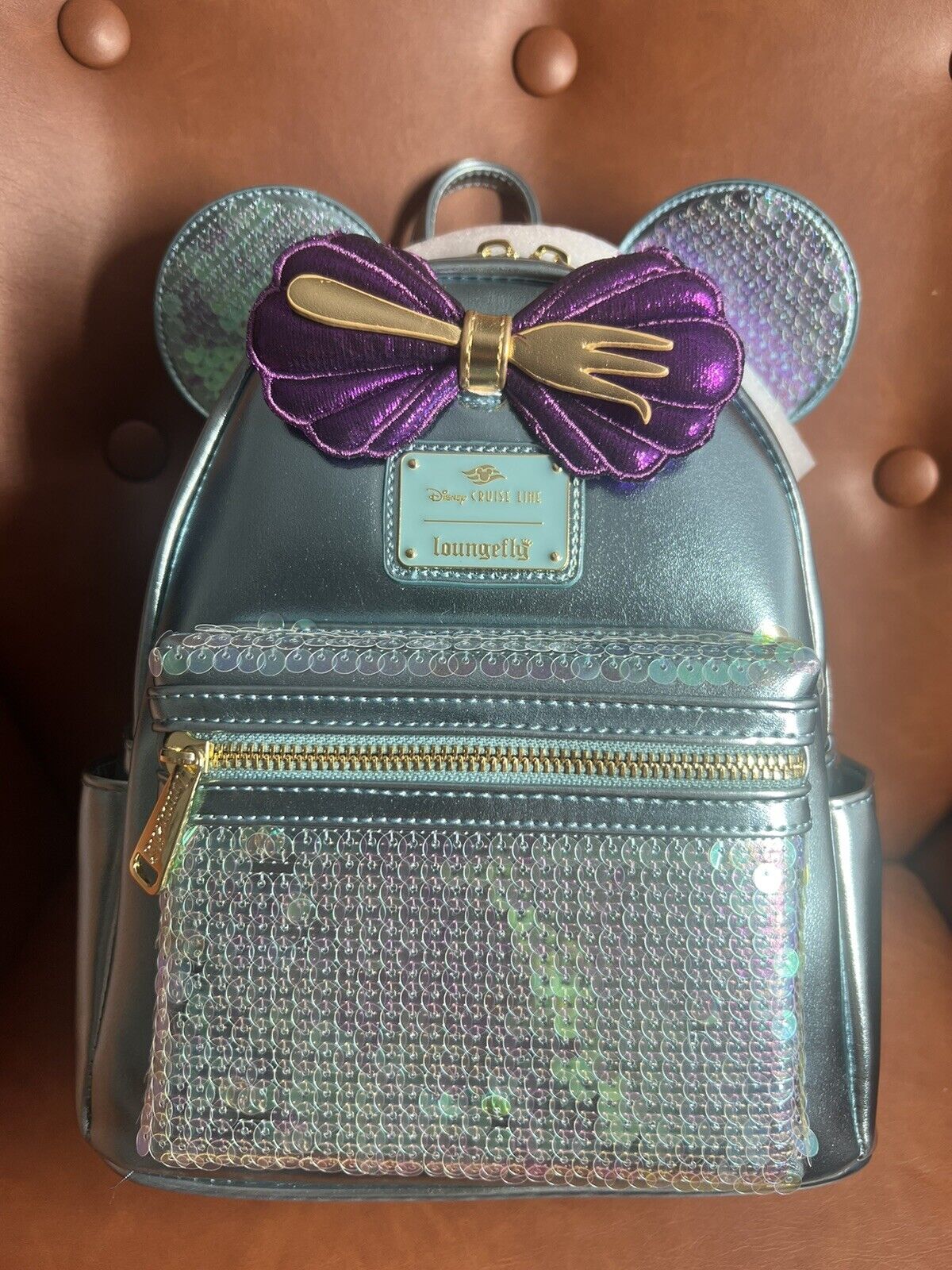 Disney Cruise Line DCL Exclusive Loungefly Ariel Little Mermaid Backpack.