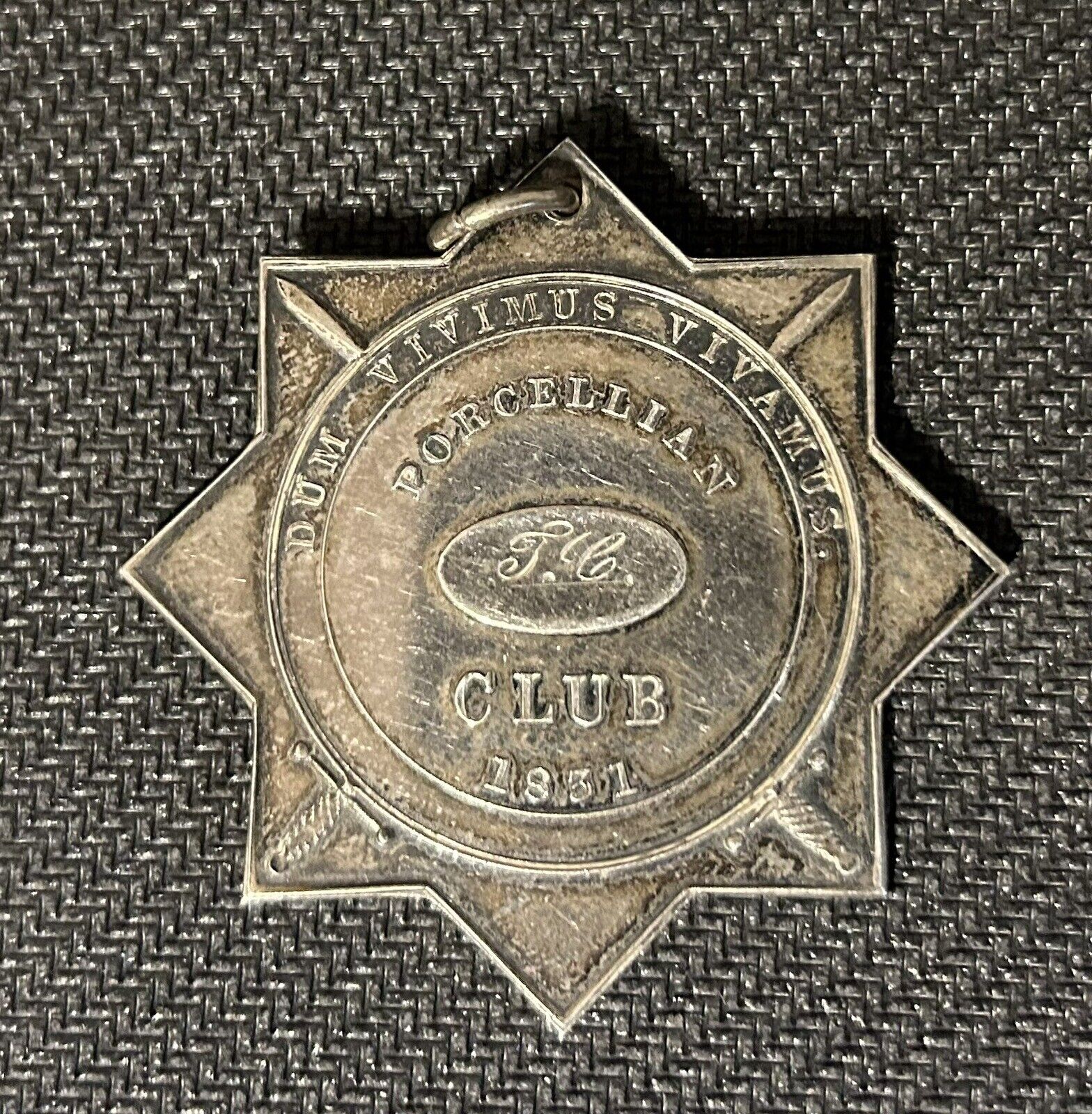 Mid-1800s Porcellian Fraternity Club Harvard Medal