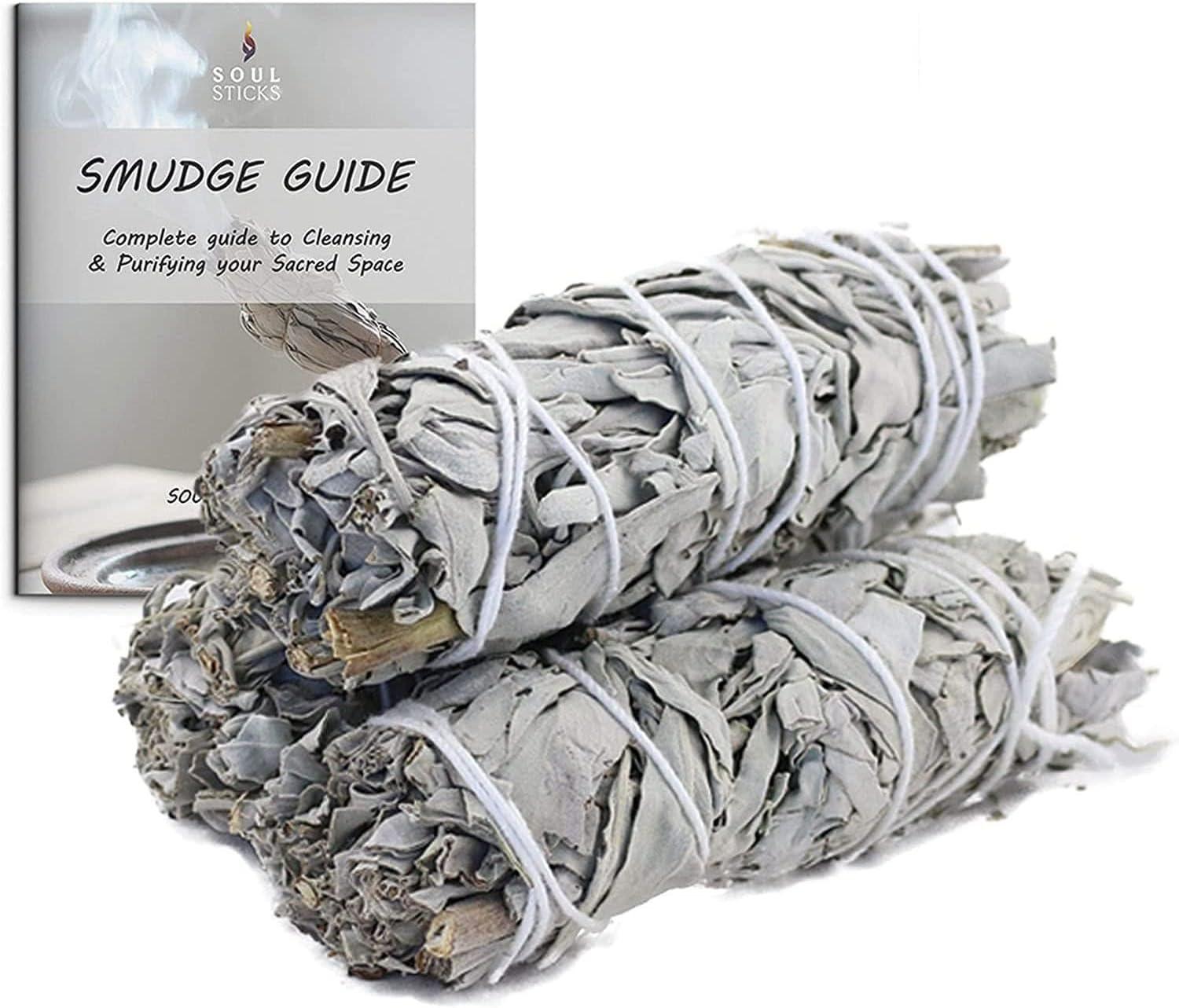 4 Inch 3 Pack Organic White Sage Smudge Smudging Sticks | Bulk Quantities for Ho