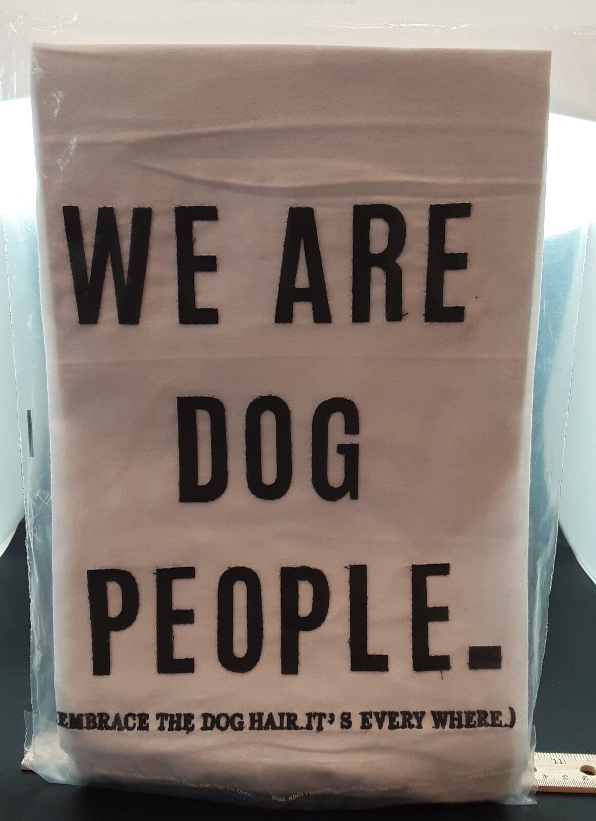 NEW, 19” x 25” GLORY HAUS We Are Dog People Cotton Tea Towel Home Décor