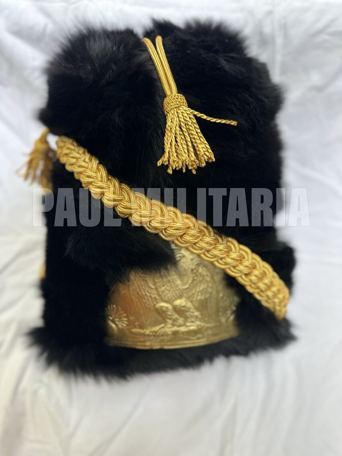 French Napoleonic Bearskin Hat for infantry of guard Officers