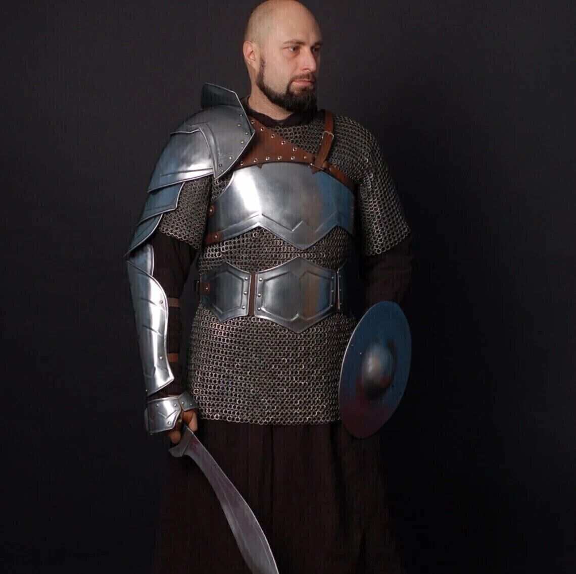 FULL SET Gladiator SPARTACUS Replica Suit Knight Halloween Costume Armor Item