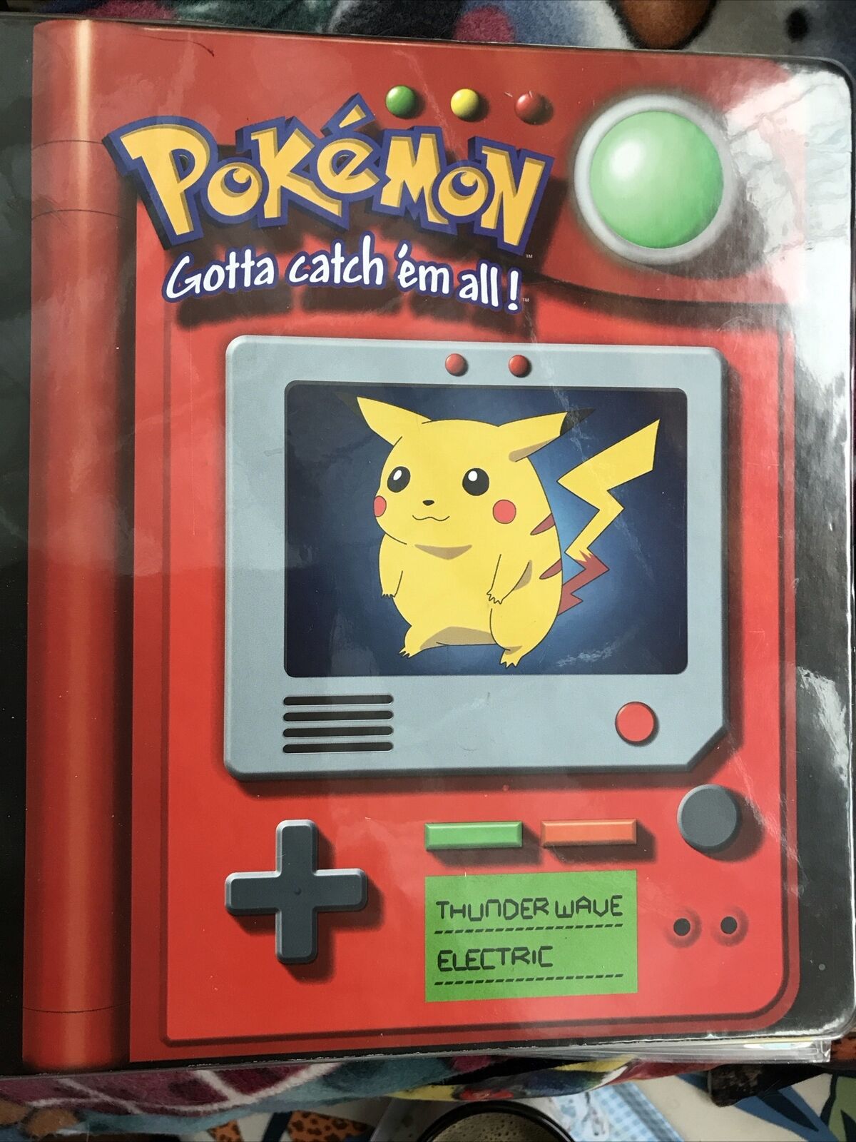 Pokémon (English) 1999 Original Binder PLUS Cards Including Holos