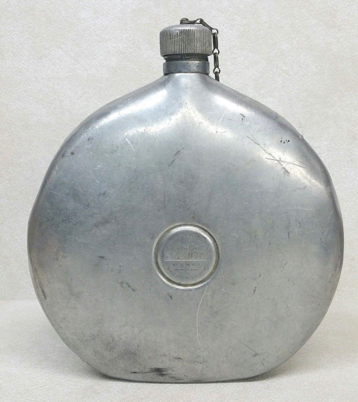 Vintage Stanley Insulating Co. Aluminum Canteen Flask
