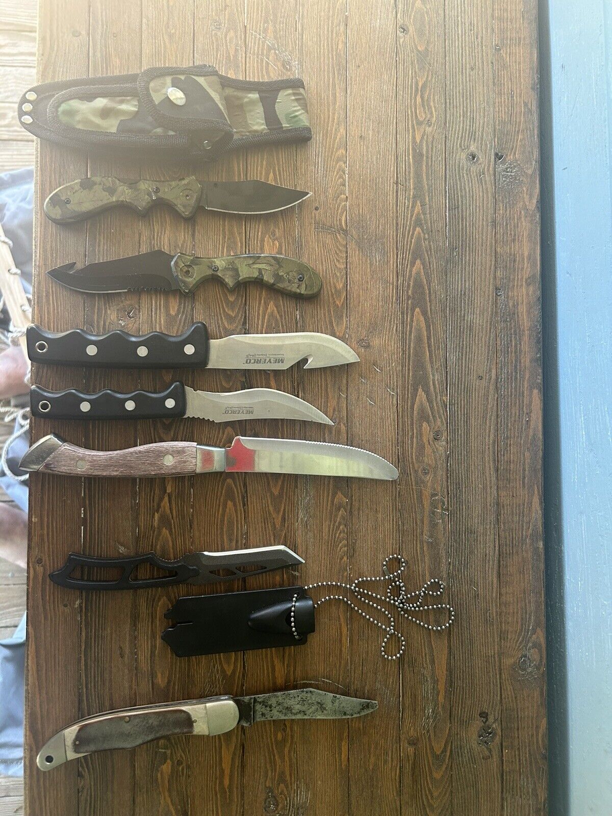 hunting knife fixed blade Lot Of 7 Knives.