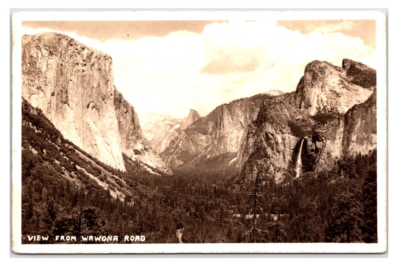 VTG 1930s - View from Wamona Road, California Postcard (UnPosted) *RPPC*