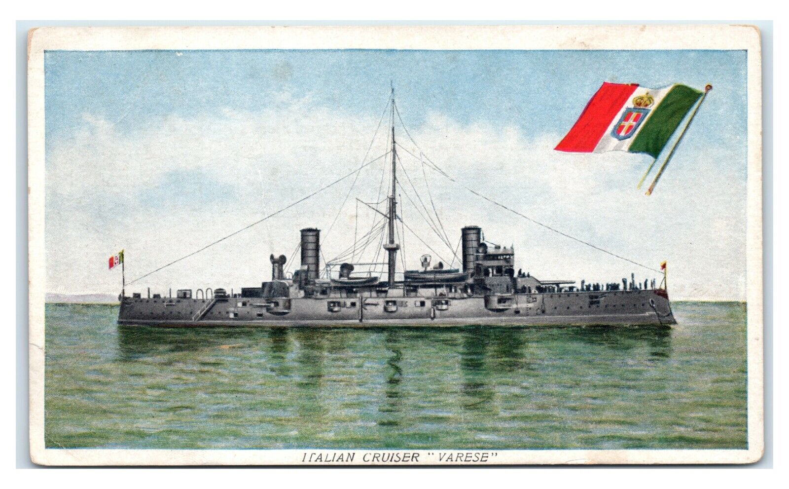 Postcard Italian Cruiser Varese c1940\'s T14