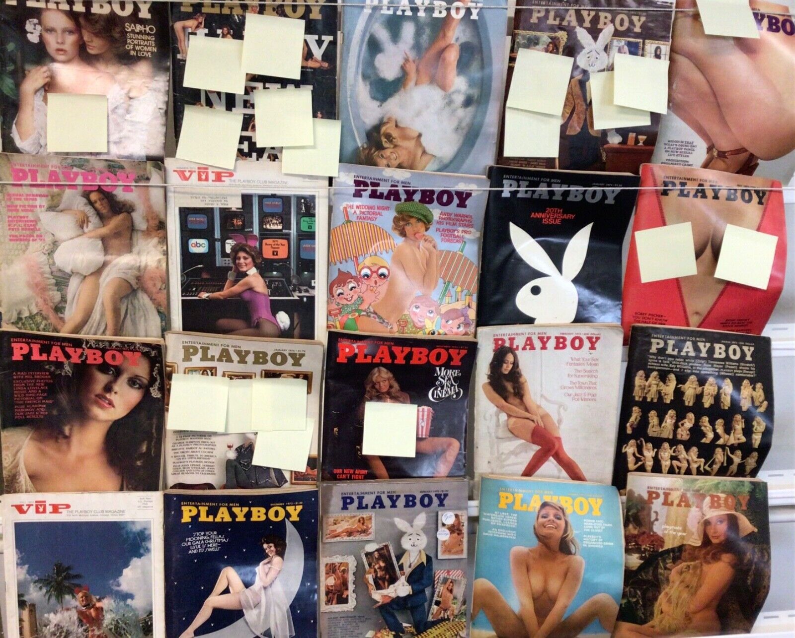 Lowgrade Vintage Playboy Magazine Lot of 20