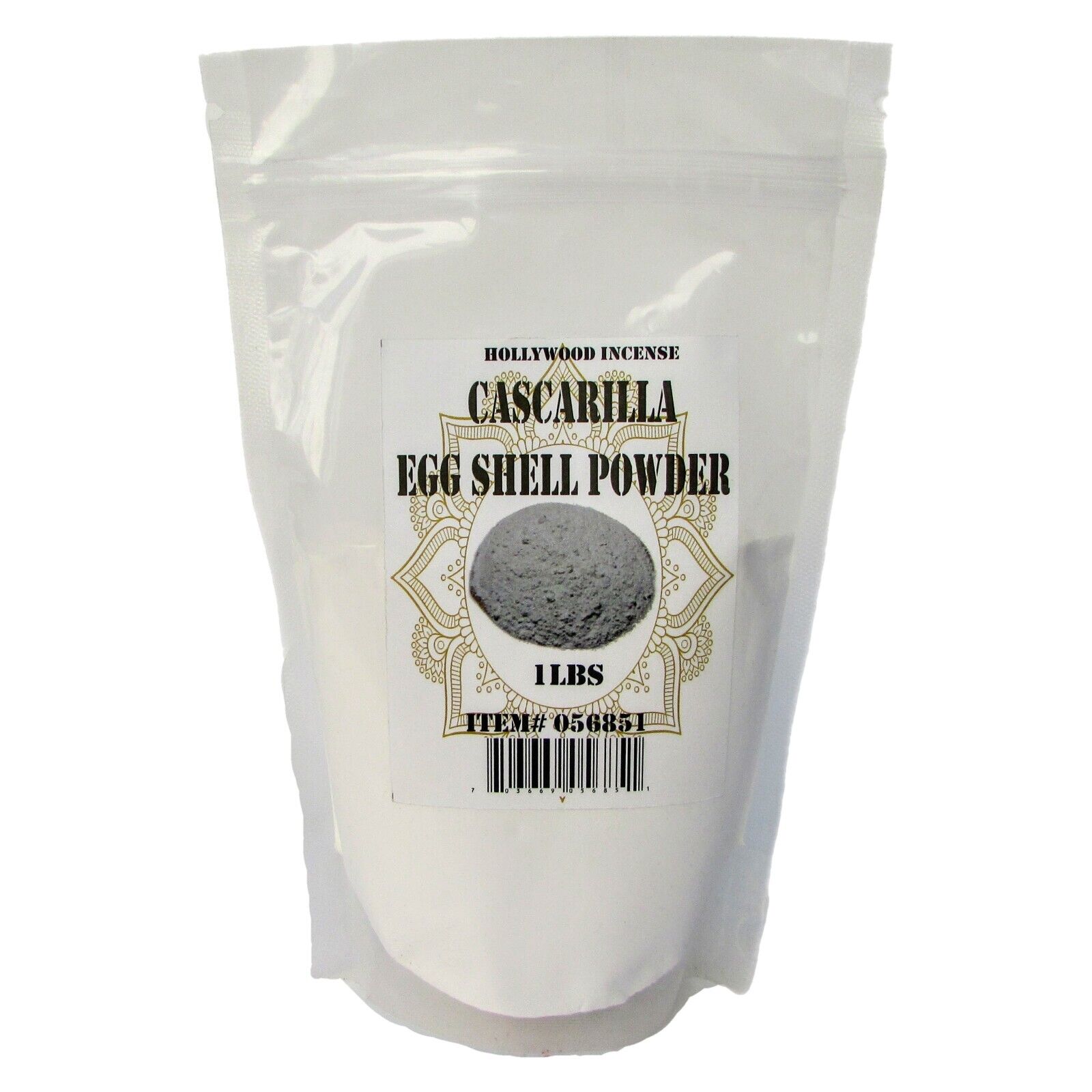 CASCARILLA - 1 LIBRA / Efun Powdered Egg Shell Power WHITE Santeria 1 LB Bag