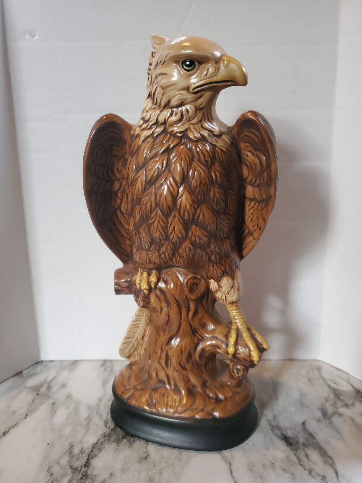 Antique Ceramic Bald Eagle Figure 11\