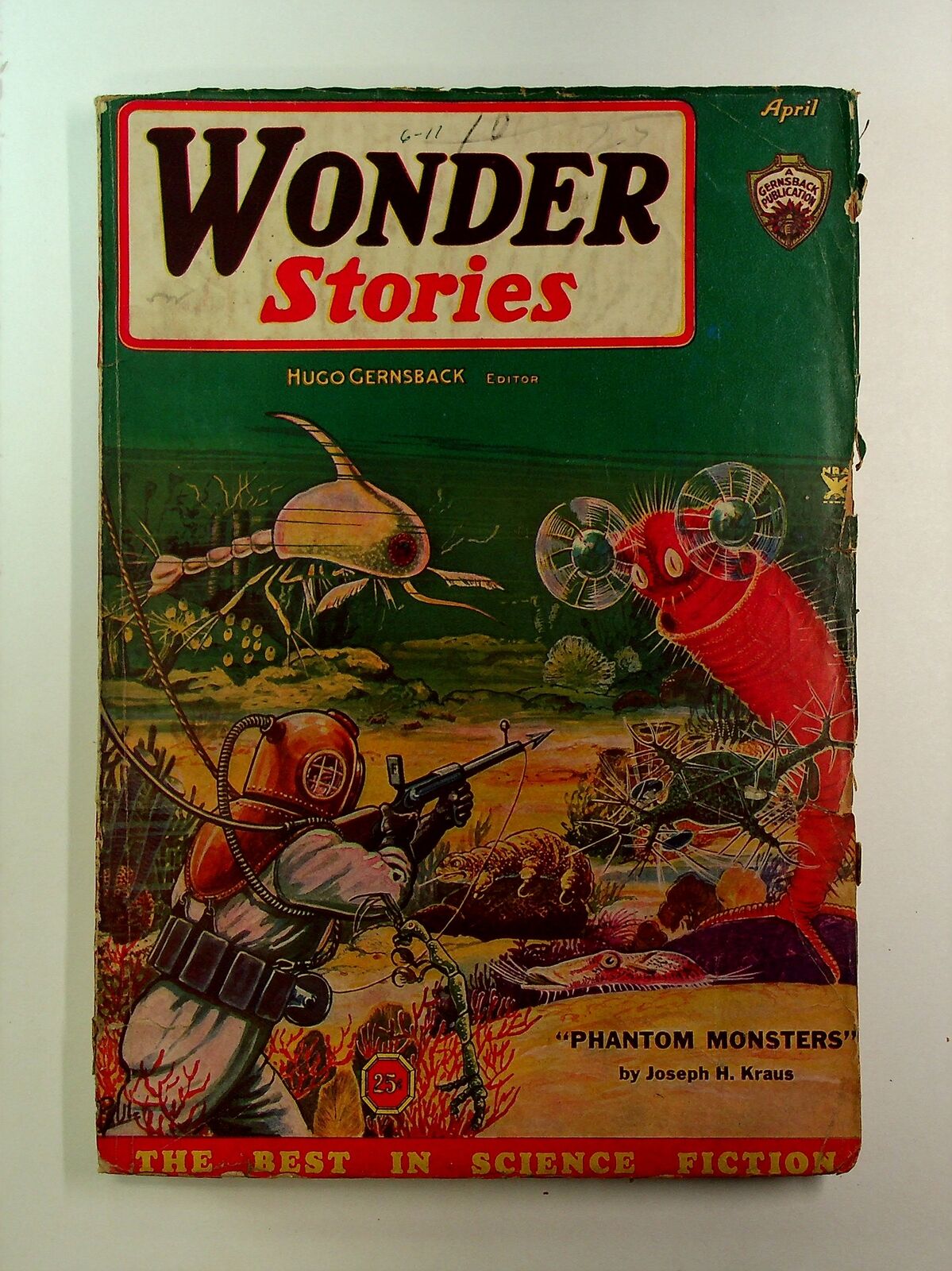 Wonder Stories Pulp 1st Series Apr 1935 Vol. 6 #11 GD/VG 3.0