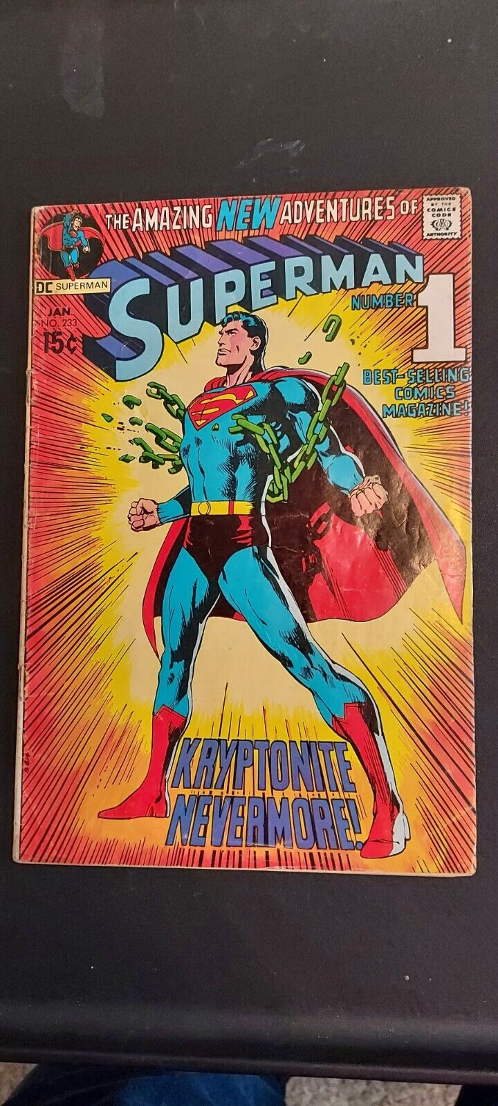 SUPERMAN BRONZE AGE THE AMAZING NEW ADVENTURES OF SUPERMAN #1 JAN.1971 #233 VG 
