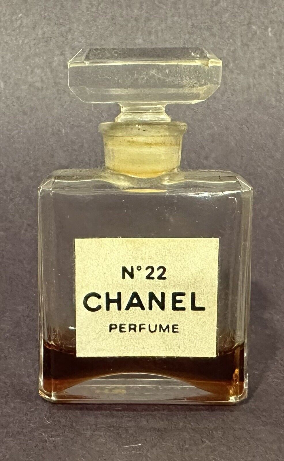 Vintage Chanel No Number # 22 French Perfume Bottle