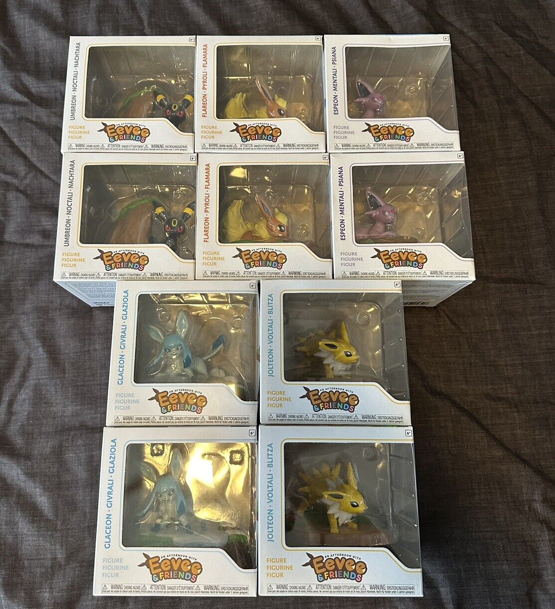 Afternoon with Eevee Funko Figures - Pokemon Center -  Lot of 10 Figures