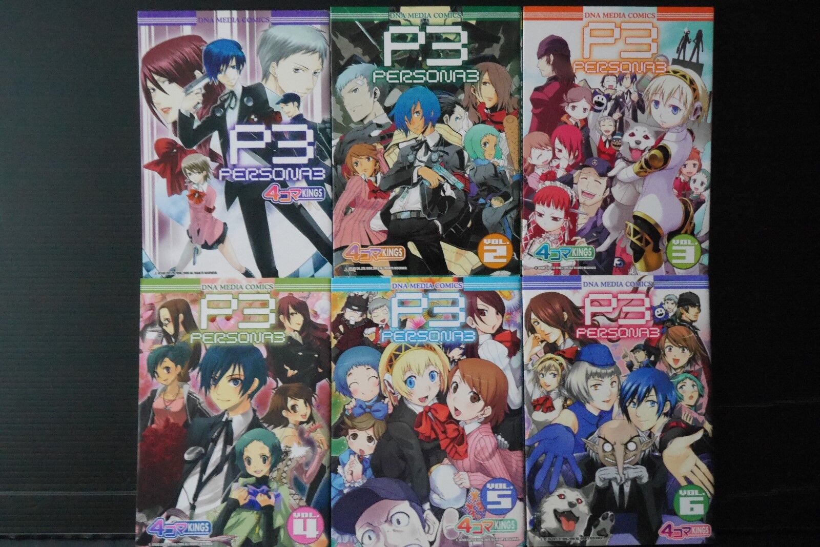 Shin Megami Tensei: Persona 3 - 4Koma Kings Manga 1~6 Complete Set from JAPAN