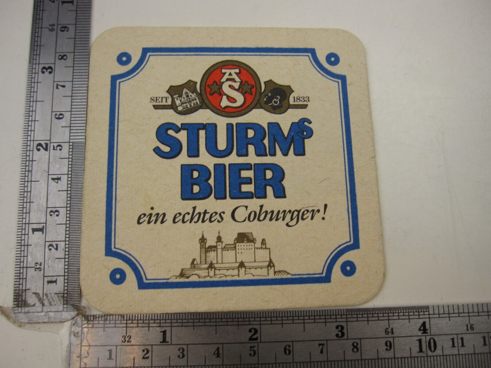Vintage Sturm Bier Seit 1833 Beer Mat   BIS