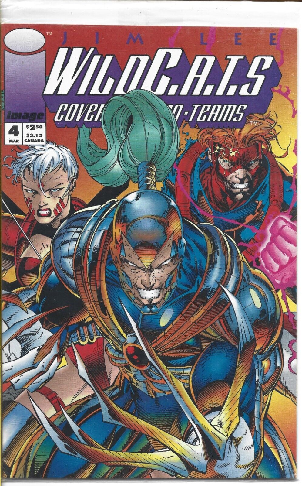WILDC.A.T.S: COVERT ACTION TEAM #4 IMAGE 1993 BAGGED AND BOARDED