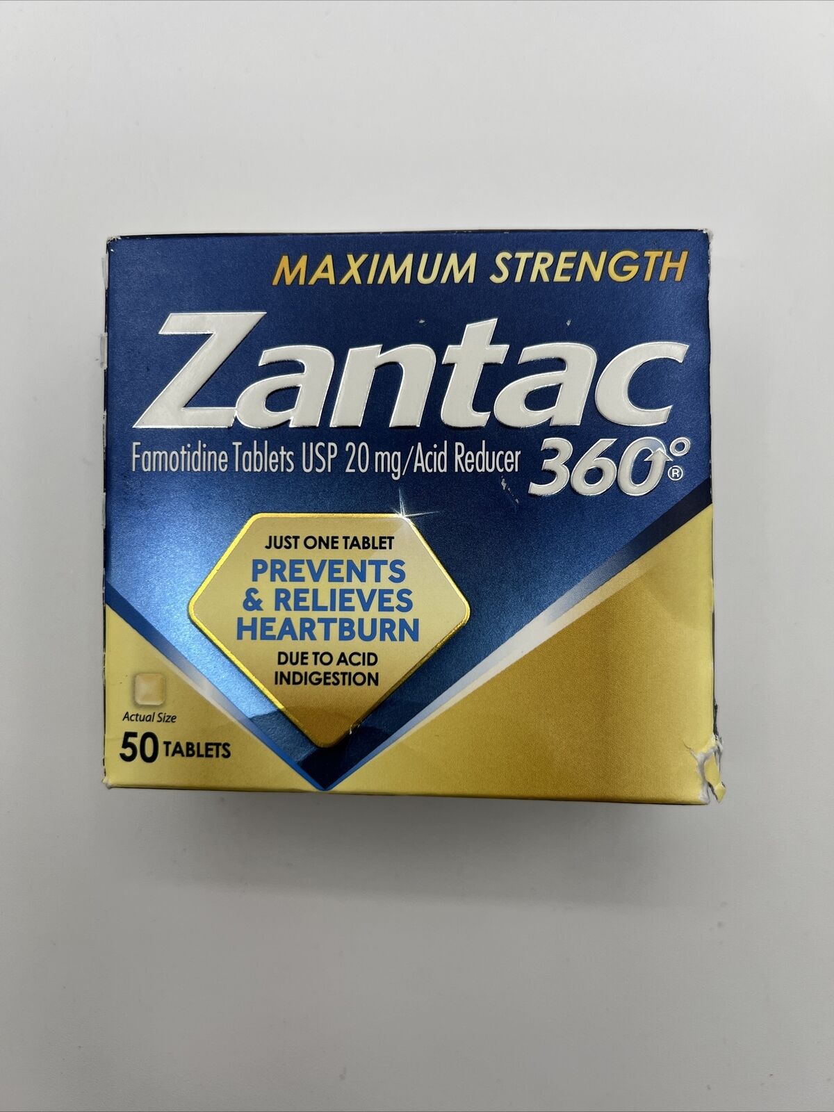 Zantac 360 Maximum Strength - 50 Tablets - Exp 7/25