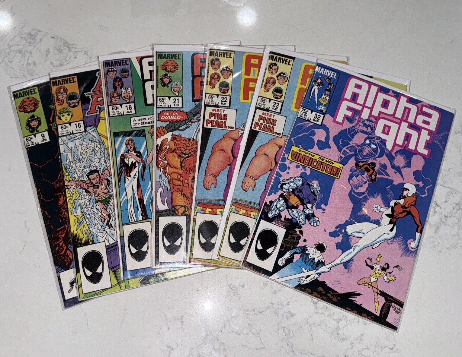 Lot Of 7 Alpha Flight Comics (Marvel)