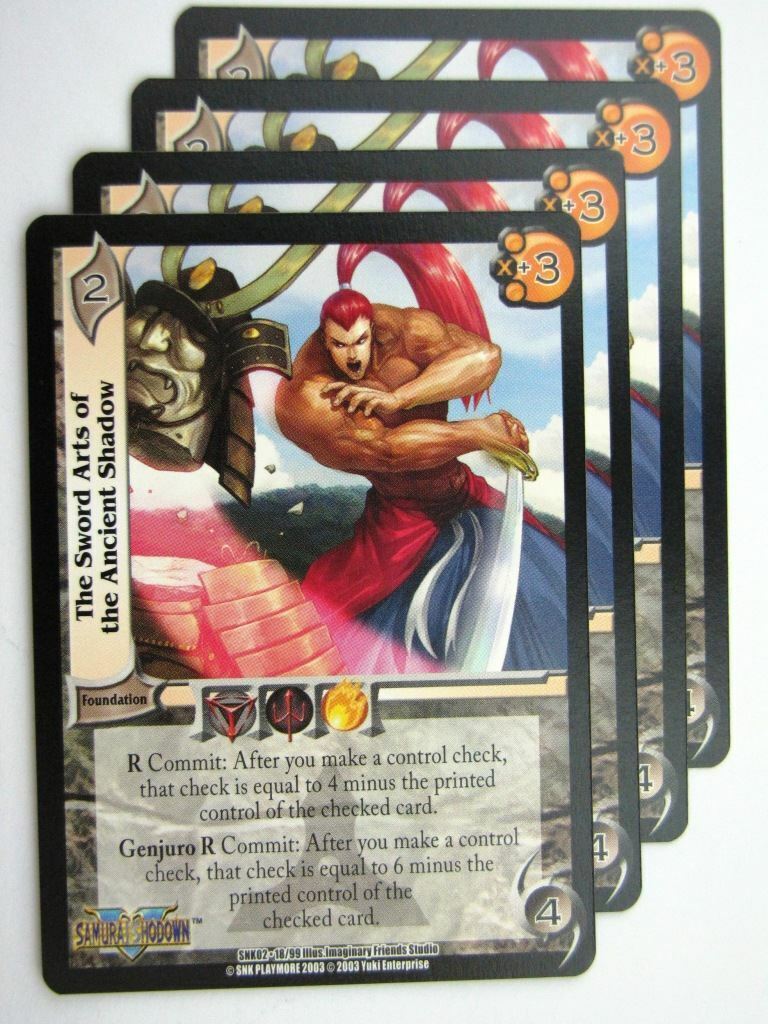 UFS Cards: THE SWORD ARTS OF THE ANCIENT SHADOW 18/99 x4 # 28H49