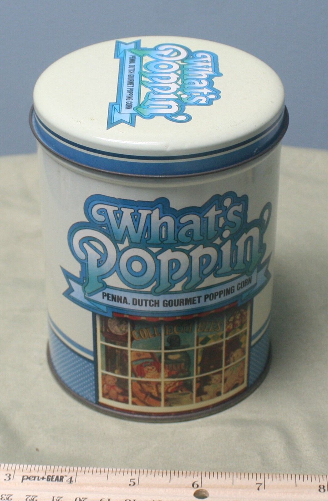Vintage What\'s Poppin Popcorn Tin