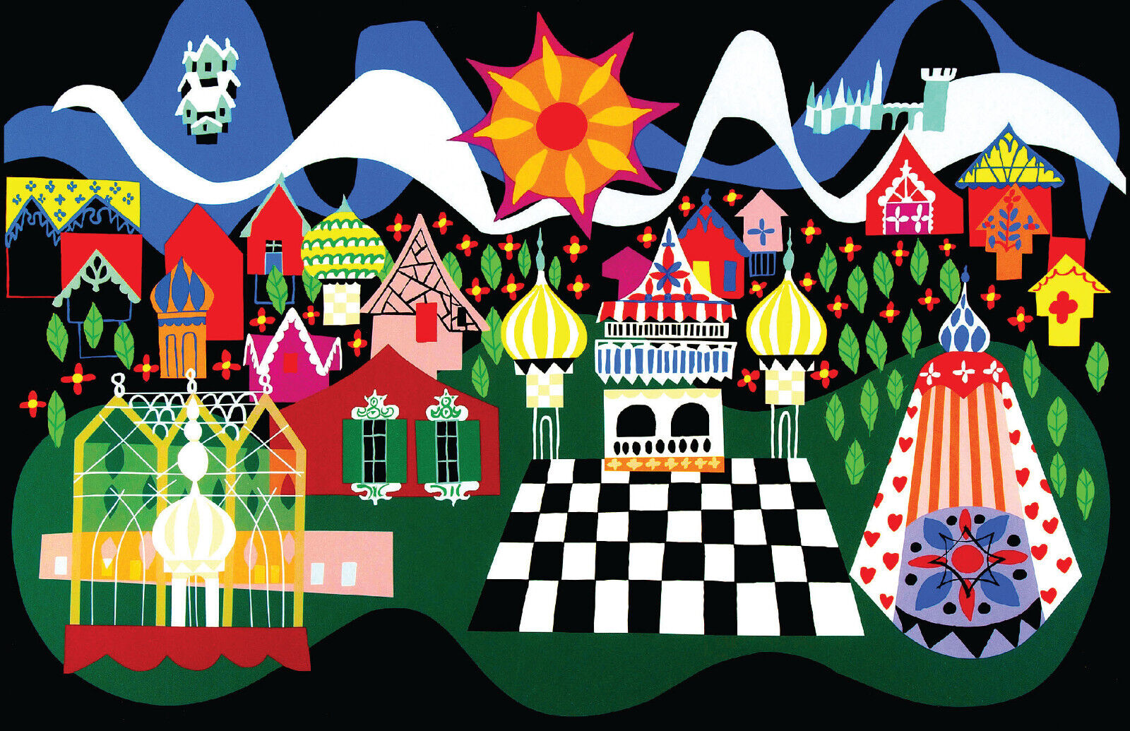 Mary Blair it\'s a small world Russia Concept Poster Print 11x17 Disney