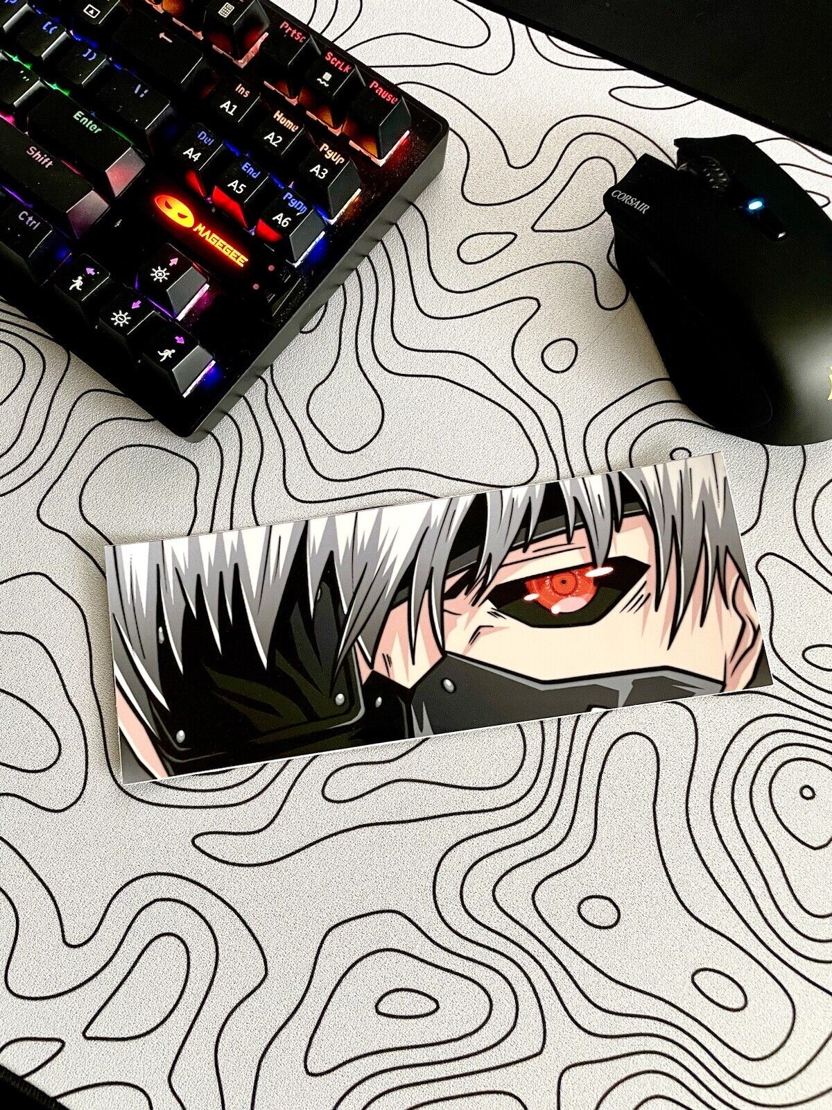 Tokyo Ghoul - Ken Kaneki / Eye Slap, Sticker Slap, Anime Car Sticker, Anime.