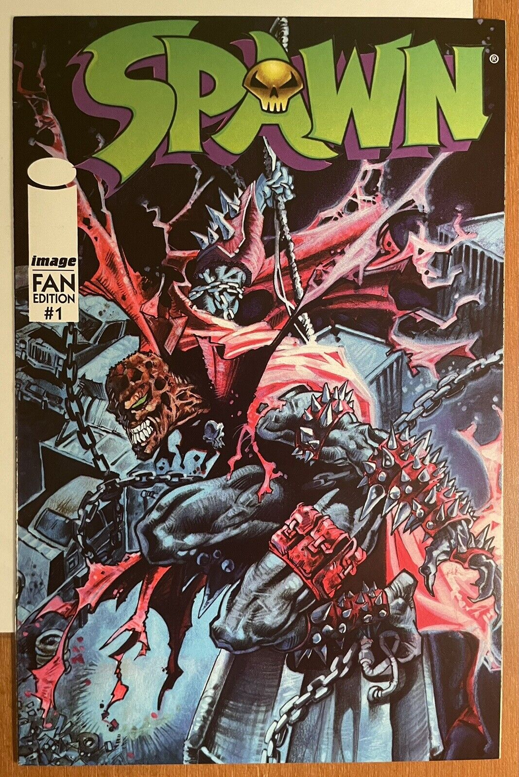 Spawn Fan Edition #1 (Image, 1996)- VF- Cover B (Overstreet’s FAN Exclusive)