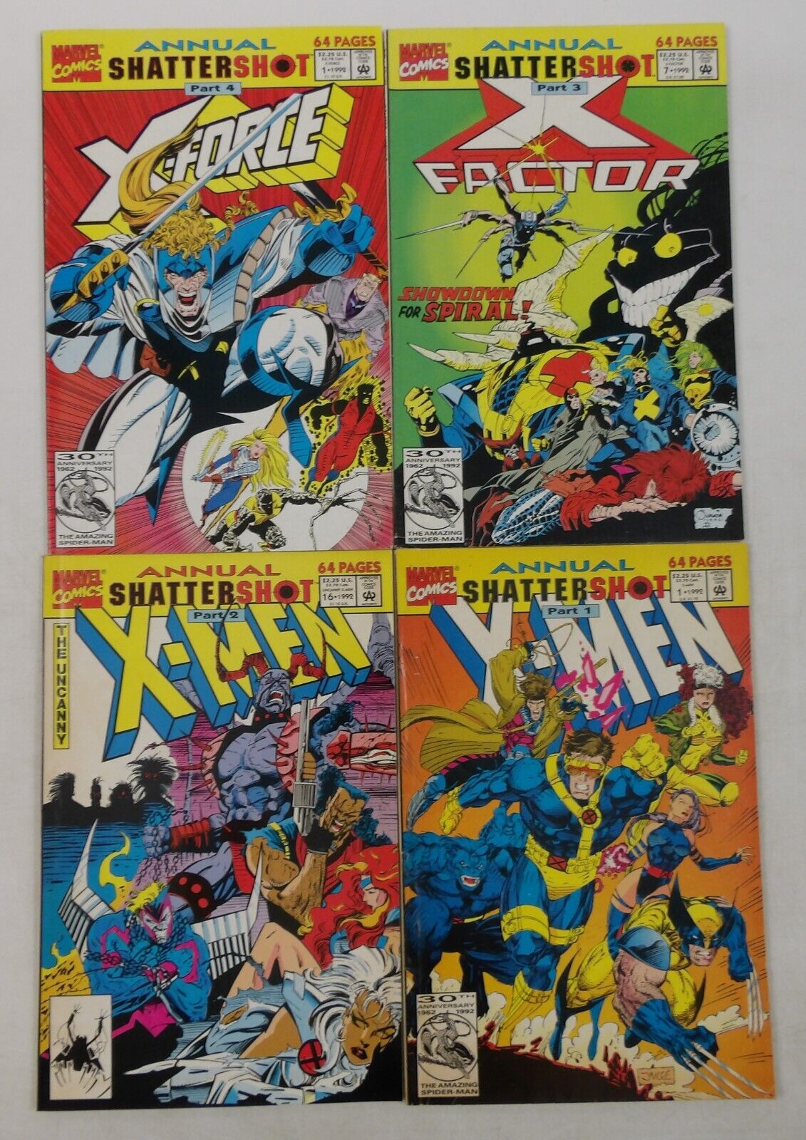 X-Men: Shattershot #1-4 FN VF/NM complete story X-Factor X-Force Uncanny Annual