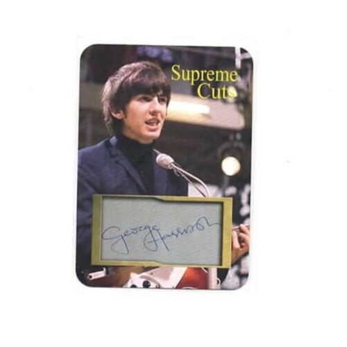 George Harrison The Beatles 2018 Supreme Cuts Die- Cut Sample Card